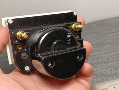 API Model 361 Shielded D.C Amperes Meter Vintage Panel white 0-5 NEW NOS