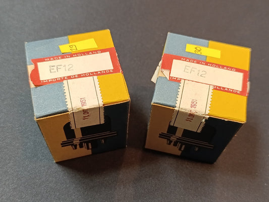 Pair Matatched Philips EF12, very strong 3.2mA @ -2V grid voltage, tested