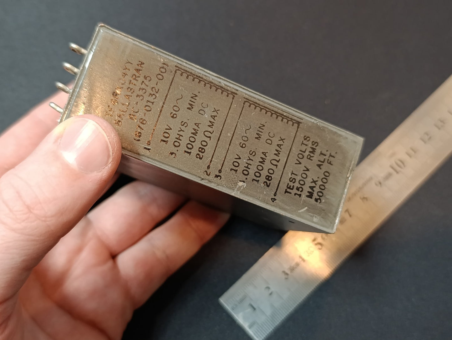 Ballastran BC - 3375 modulation transformer TF4RX04YY NOS HAM radio
