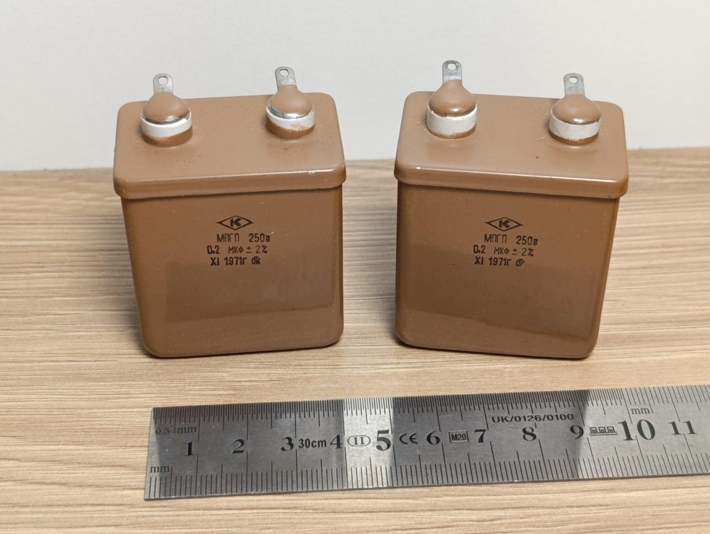 2Pcs. MPGP (МПГП) 0.2uF 250V ±2% RUSSIAN AUDIO CAPACITORS PIO Capacitor NOS NEW