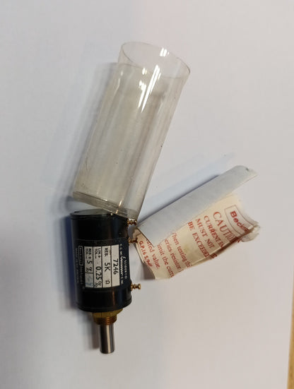 1pcs - BECKMAN Heliopt  5K  0.25%  +5% tol. Potentiometer NEW  Britain made
