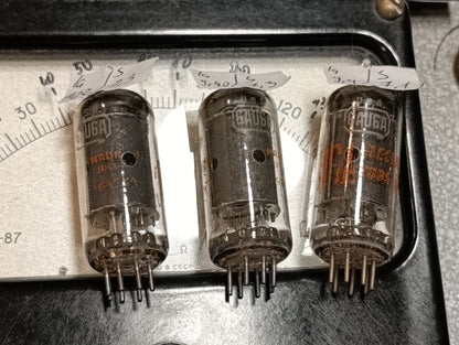 3Pcs. Tested NOS 6AU6A RCA ~  6AU6 EF94 Mic General Electric Co. USA made
