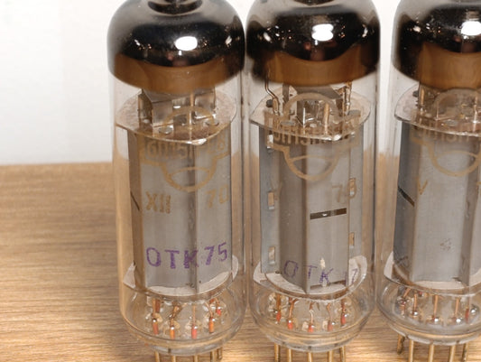 LOT 4 pcs. of 6P15P-EV USSR Radio TUBE GOLD GRID- NOS NEW ! Gold Grid Radi