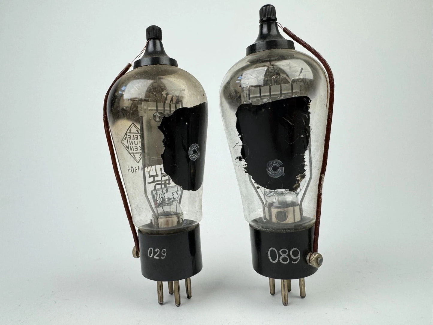 2x Telefunken RGN1404 Tube Rarity Excellent Tested Rectifier Rare USED