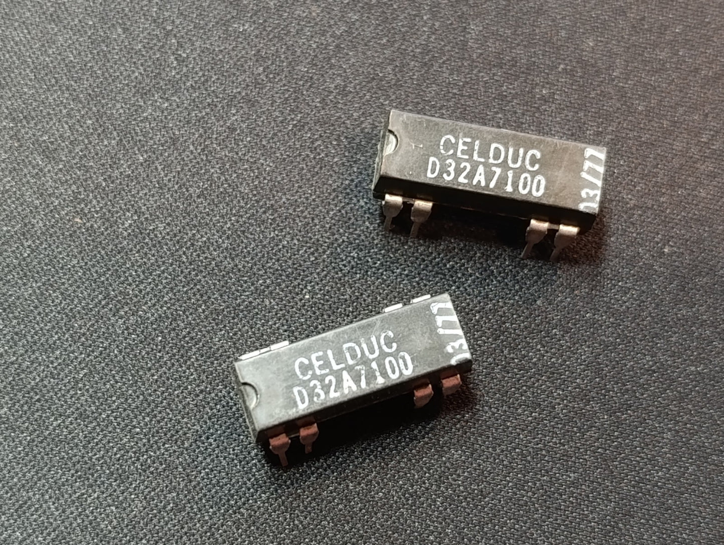 2Pcs. Celduc D32A7100 D3 series REED Relay DIP Housing  Never Used NEW NOS 70's