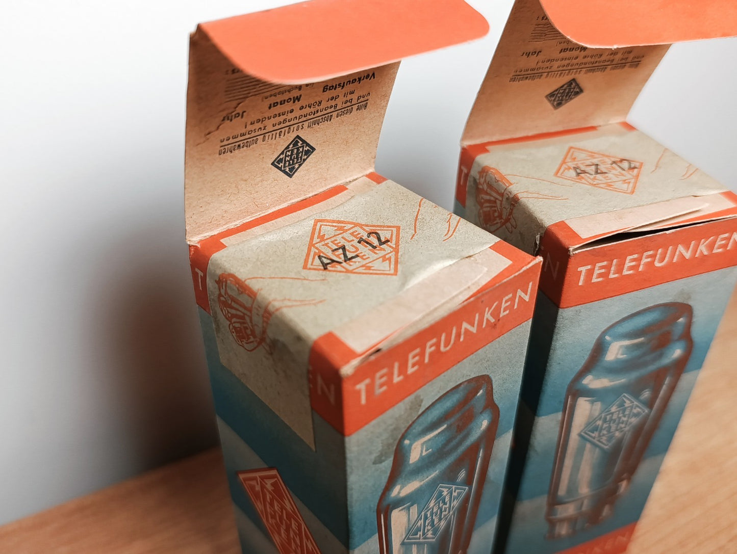 ONLY 1 Tube of Telefunken AZ12 Tube Röhre Original SEALED  NEW NOS NIB (1pc.)
