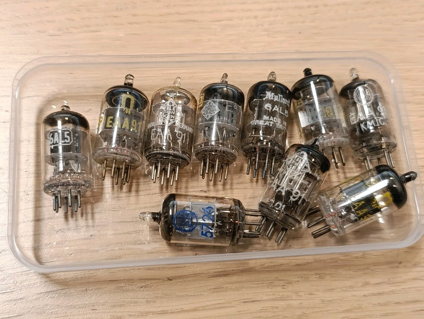 10PCS. LOT BRIMAR TF VALVO RFT EB91 6AL5 NEW OLD STOCK VALVE TUBE USED