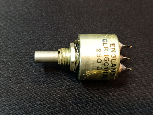Potentiometer CLR.1501/13S 250 Ohm 7017 Colvern  Vintage Aircraft Ham radio NEW