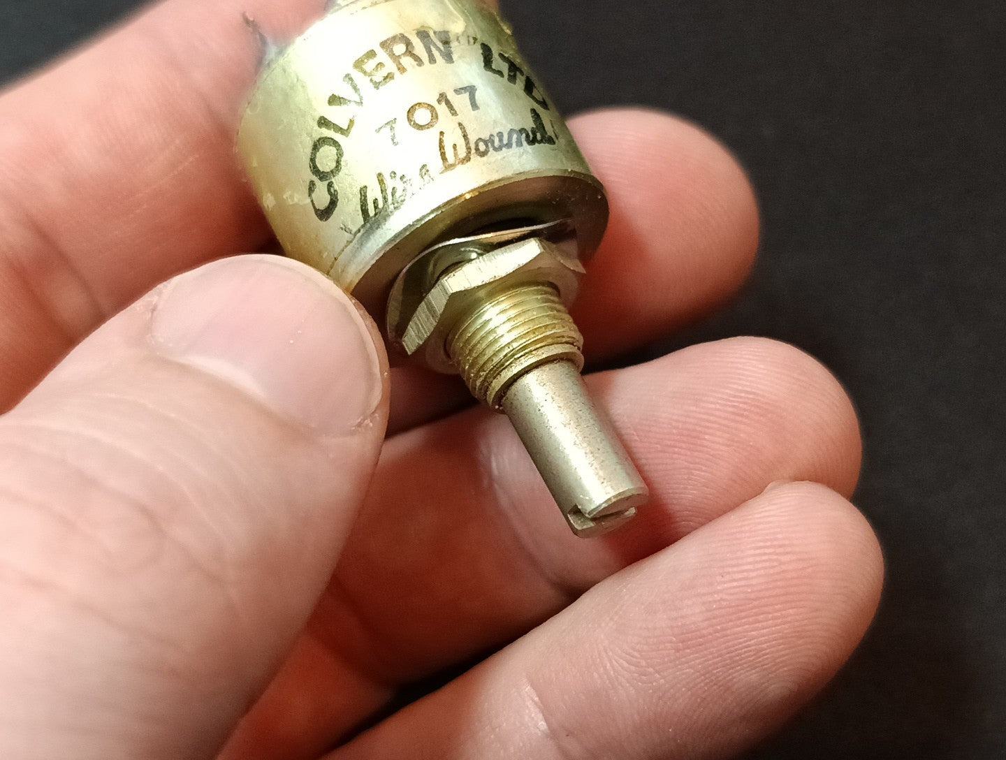 Potentiometer CLR.1501/13S 250 Ohm 7017 Colvern  Vintage Aircraft Ham radio NEW
