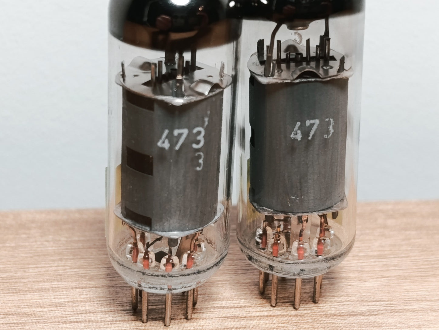 Tested MATCHED Pair (2pc LOT)  6AU6 EF94 SIEMENS tubes USED AS NOS SAME DATE