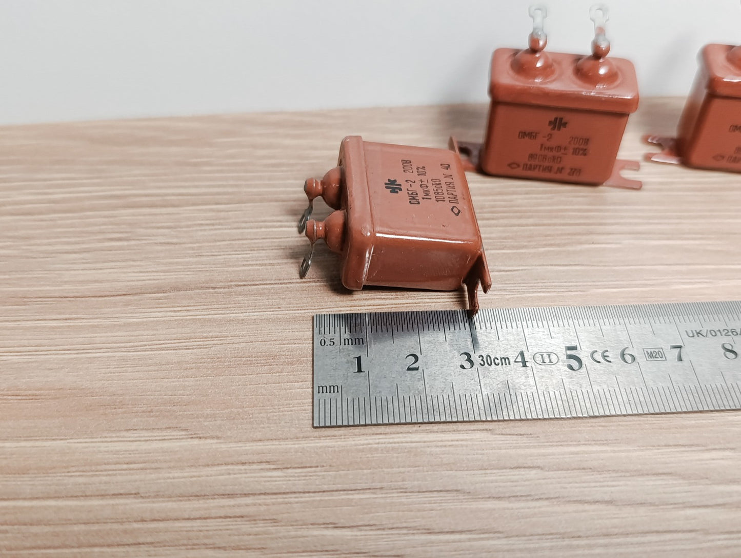 4Pcs. AUDIO CAPACITOR OMBG-2 200V 1uF 10% NOS OМБГ-2 USSR NOS