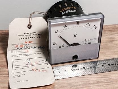 Voltmeter FP 80/S 0-150V Vintage NOS NEW 1977 year