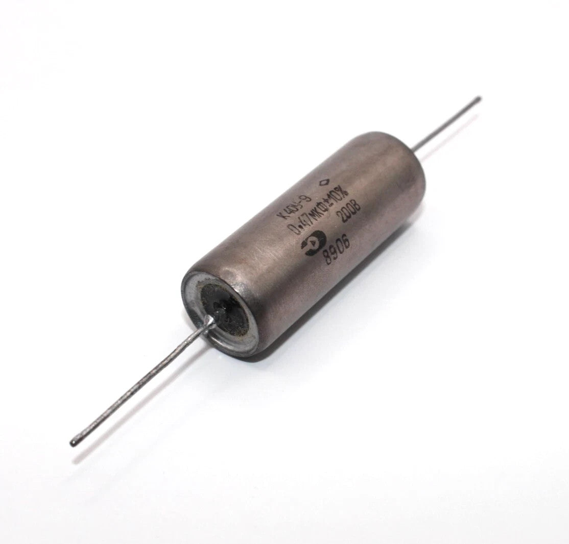 2x K40Y-9 K40U-9 0.47uF 200V Audio Capacitors Paper in Oil PIO / NOS / Tested