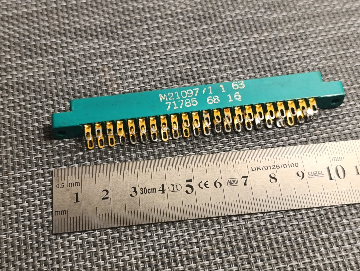 CINCH 50-44A-30 Card Edge Connector, Dual Side, 1.8 mm, 44 Pin USA made USED