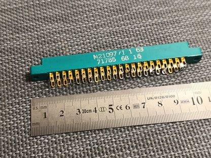 CINCH 50-44A-30 Card Edge Connector, Dual Side, 1.8 mm, 44 Pin USA made USED