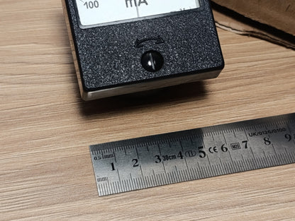 Mili Amper Meter 100-0-100 mA Analog Panel USSR Ammeter Vintage in box NOS