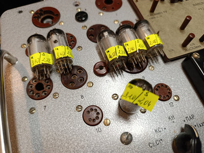 6Pcs. LOT  USED Philips EF86 6267 Mesh Plates Preamp tubes- NL - Tested L1-3