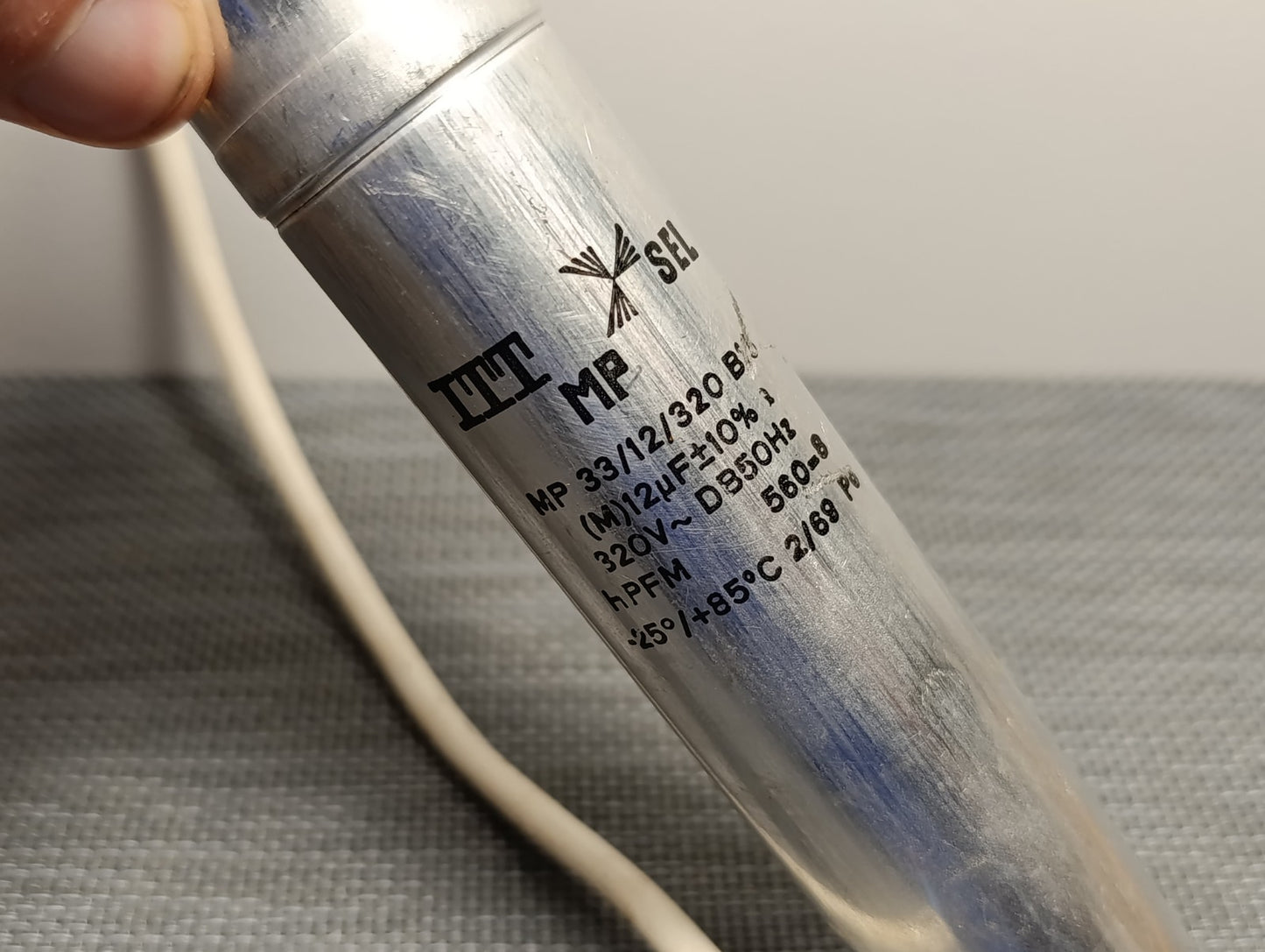 ITT SEL MP-Kondensator Typ MP33/21/320  12 µF / 320 V~, HiFi Capacitor USED