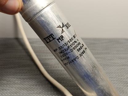 ITT SEL MP-Kondensator Typ MP33/21/320  12 µF / 320 V~, HiFi Capacitor USED