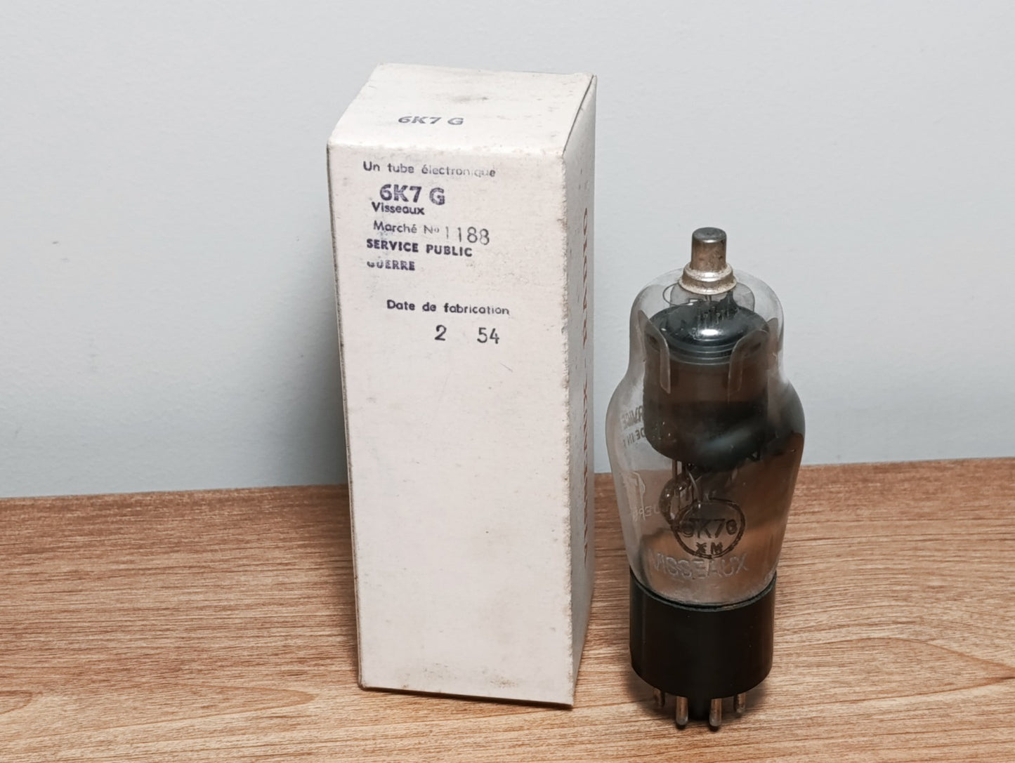 1Pcs. 6K7G / 6K7 G vintage valve tube (similar KTW63 CV1941 6K7 ) NOS NIB