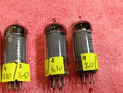 Matched Pair 6AU6 Telefunken EF94 diamond tube D getter West Germany USED (2pcs)