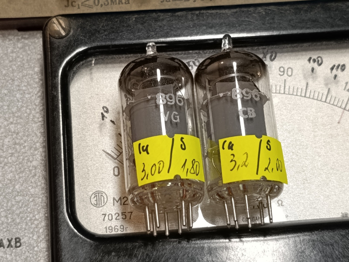 Tested Pair TESLA EF806s  = EF86 = 6267 NOS without boxes
