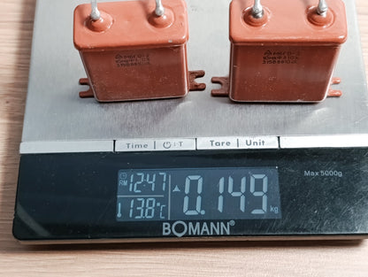 2Pcs. 10uF 315 V RUSSIAN PAPER IN OIL PIO AUDIO CAPACITORS MBGO-2 МБГO-2 NEW