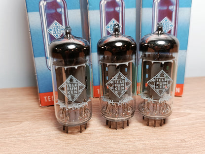 3Pcs LOT. PL508 Telefunken TFK NOS & NIB Vintage Tube Original Box Same Date