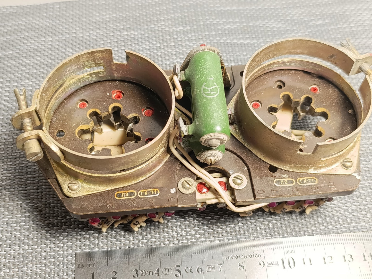 1pcs. Double GK71 GK-71 SOCKET  TUBE USED from plane communications