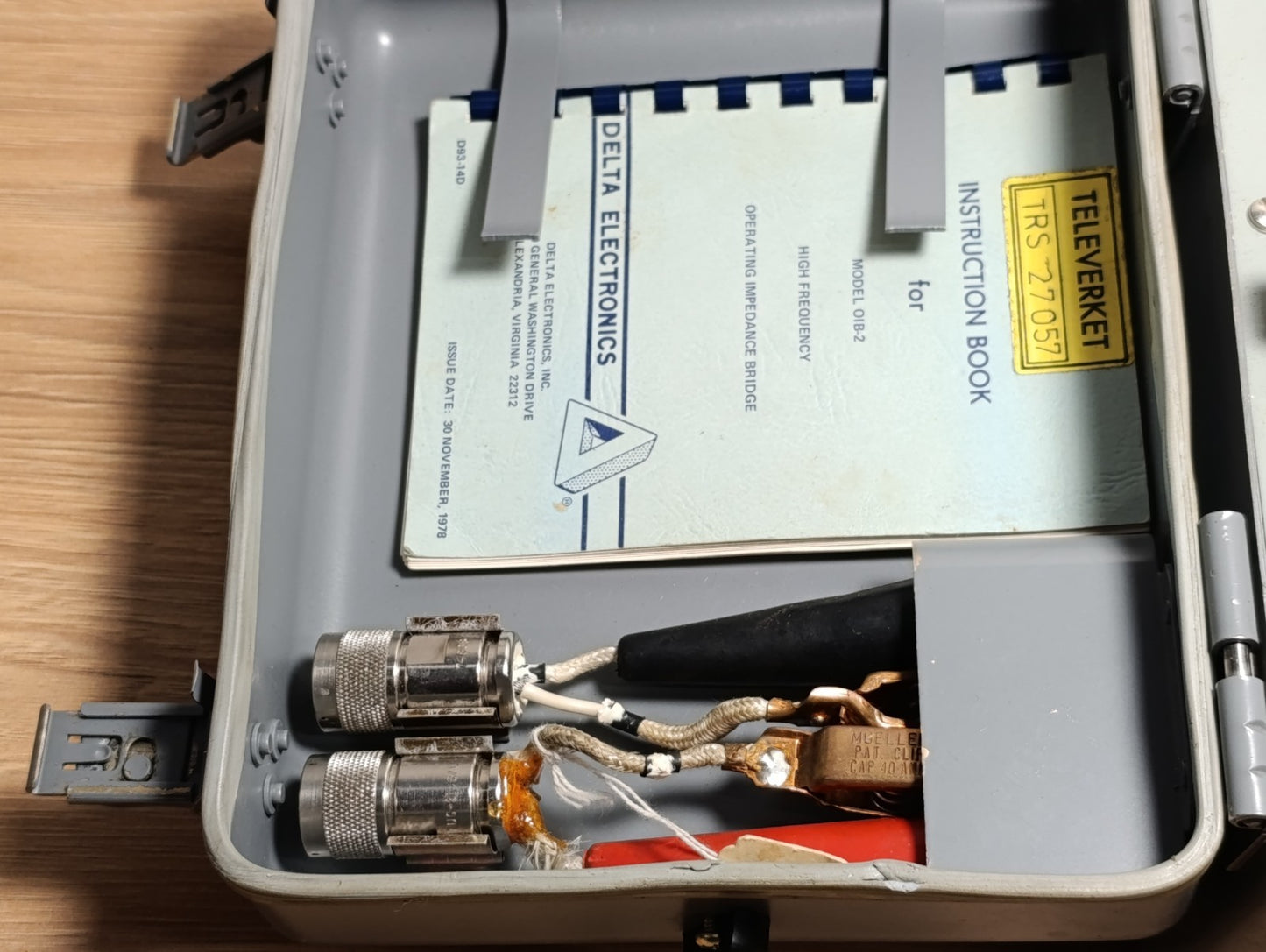 TeleverketOIB-2 TRS 27 Operting Impedence Bridge Used FROM Rogaland Radio USED