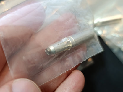 Spinner rigid coaxial line parts 10 pieces LOT never used Silver plated