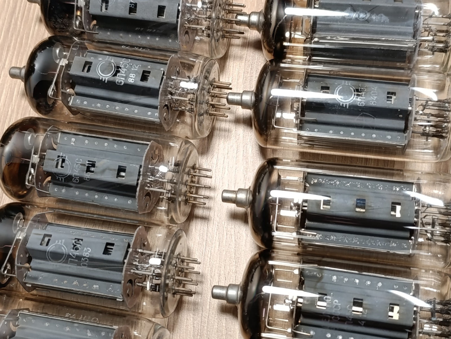 4 pcs. LOT Little Used 6P45S Svetlana tubes - NOT Matched Similar:  EL509 / 6KG6