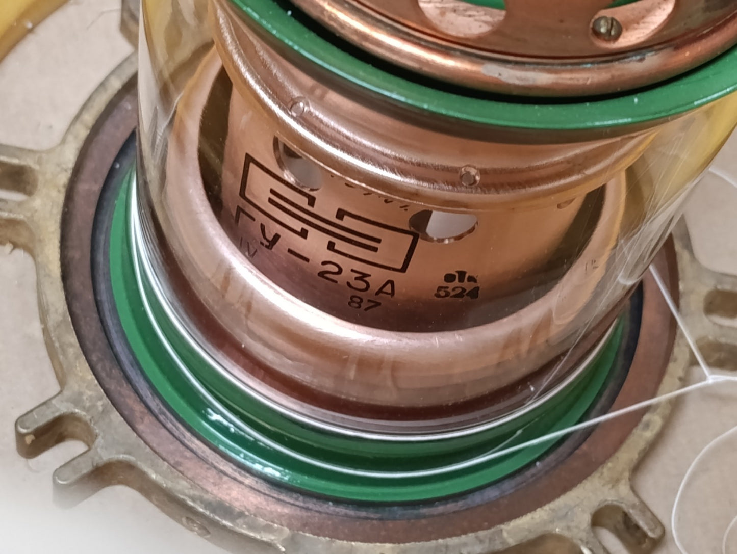 GU-23A ГУ-23A SOVIET TRANSMITTING TRIODE VHF TUBE 225A 11kV NOS never used tube