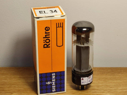 1x Mullard/  Siemens EL34 / 6CA7, Audio Amplifier Tube, Xf2 Code, OO-Getter USED