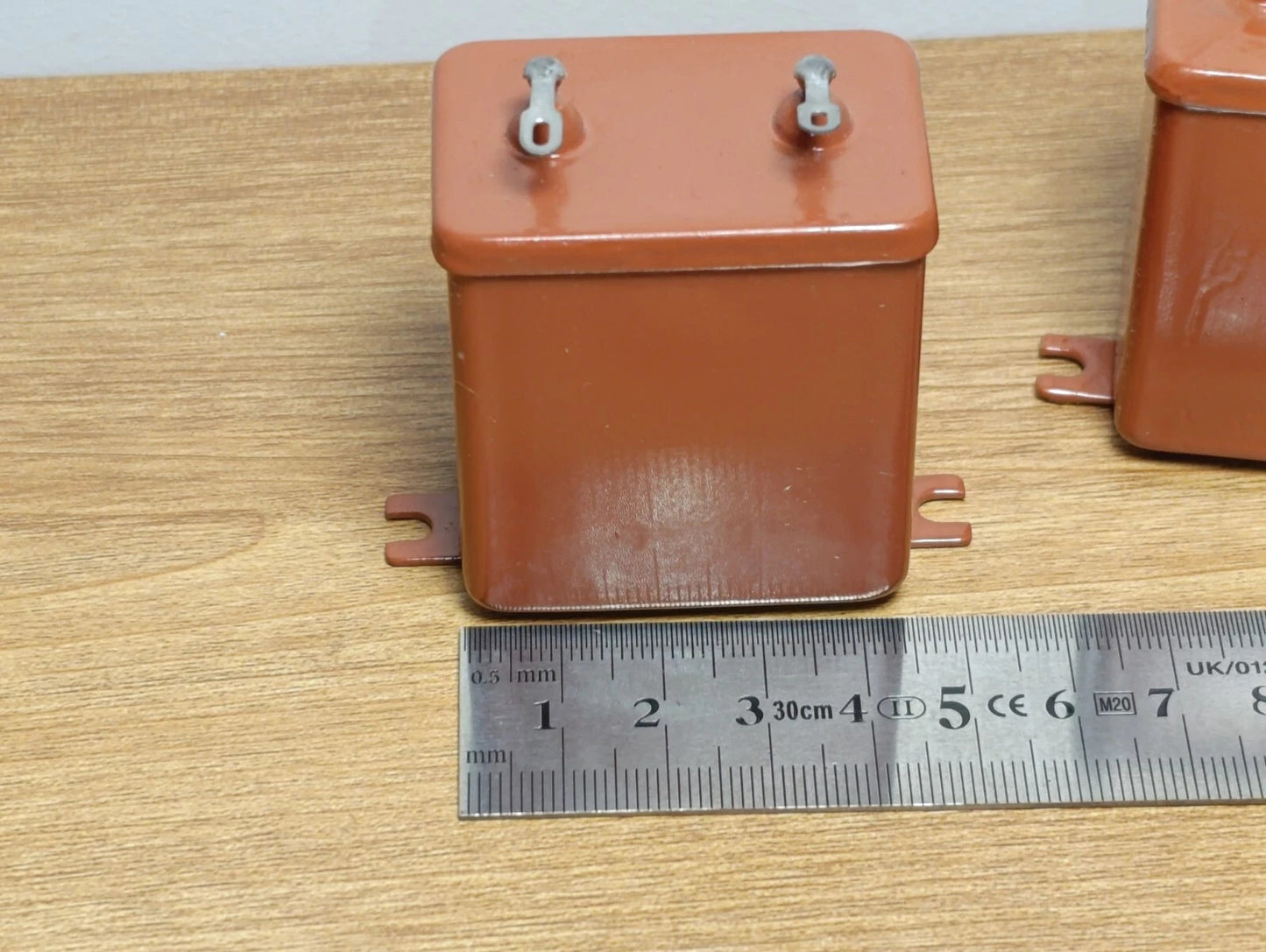 15uF 160 V  PAIR RUSSIAN PAPER IN OIL PIO AUDIO CAPACITORS MBGP-2 МБГП-2 (PAIR)