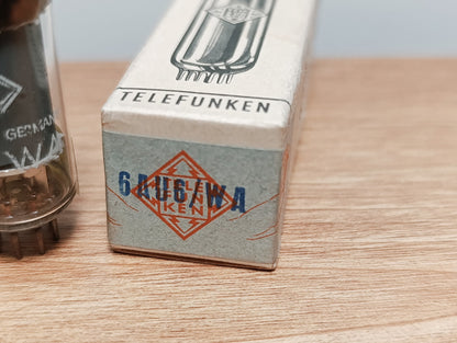 100% Matched Pair 6AU6WA Telefunken EF94 6AU6 diamond tube NIB NOS SAME DATE