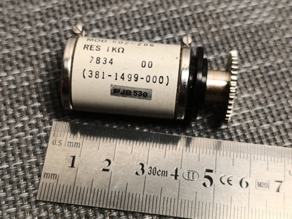 1PCS. SPECTROL 500-1268 1K OHM PRECISION POTENTIOMETER 381-1499-000