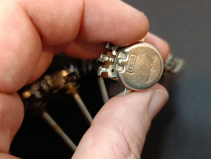 5Pcs. Potentiometer LESA 220KA Vintage Aircraft Ham radio NEW variable resistor
