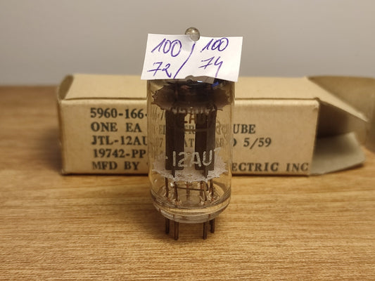 NOS Tung Sol 12AU7 ECC82 Long Plate 1959/5 ultra rare horse shoe getter Tube
