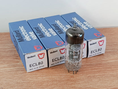 4 Pieces LOT Mullard ECL80 VACUUM TUBE NOS NIB Never used Blackburn Britain