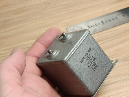2pcs. 2uF 500V Metal-Paper Capacitors MBGCh-1 / МБГЧ-1 USSR NEW. MILITARY