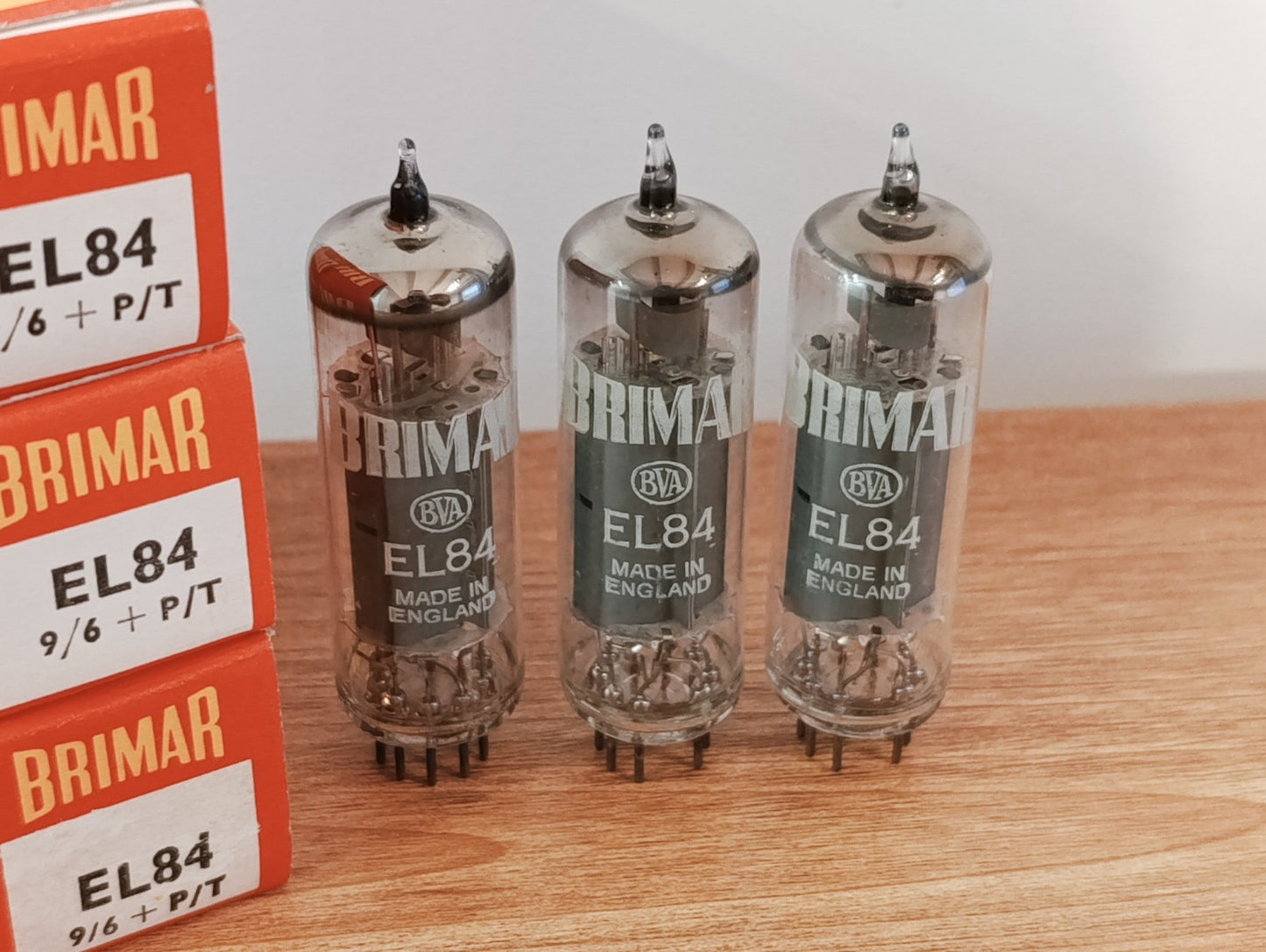 EL84 BRIMAR ENGLAND NOS NIB BOXED MATCHED Pair + 1 VALVE TUBE ( 3 Pieces LOT)