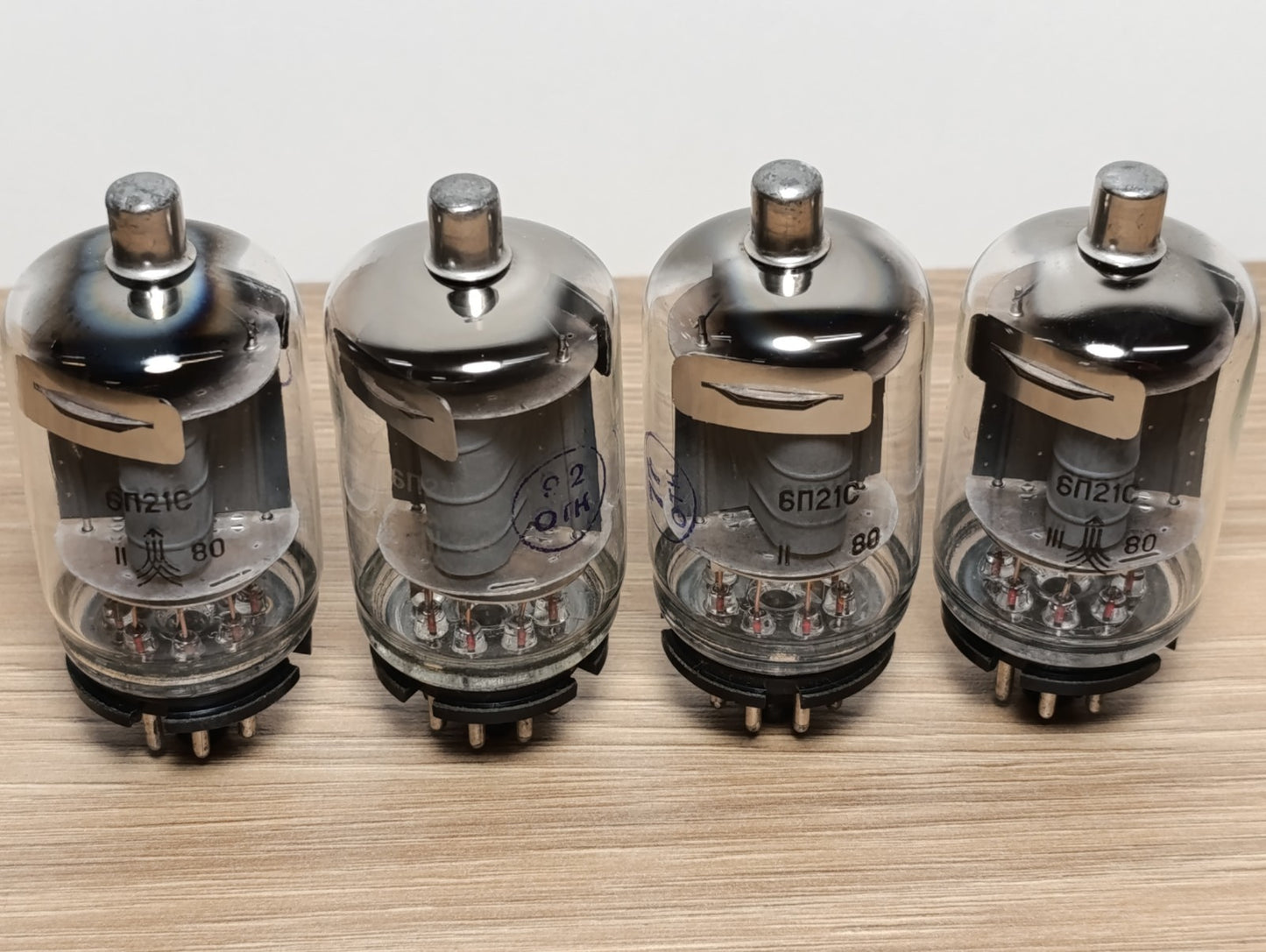 4 Pcs. 6P21S 6П21С Soviet HF Beam Tetrode Poweer NEW NOS VACUUM TUBES