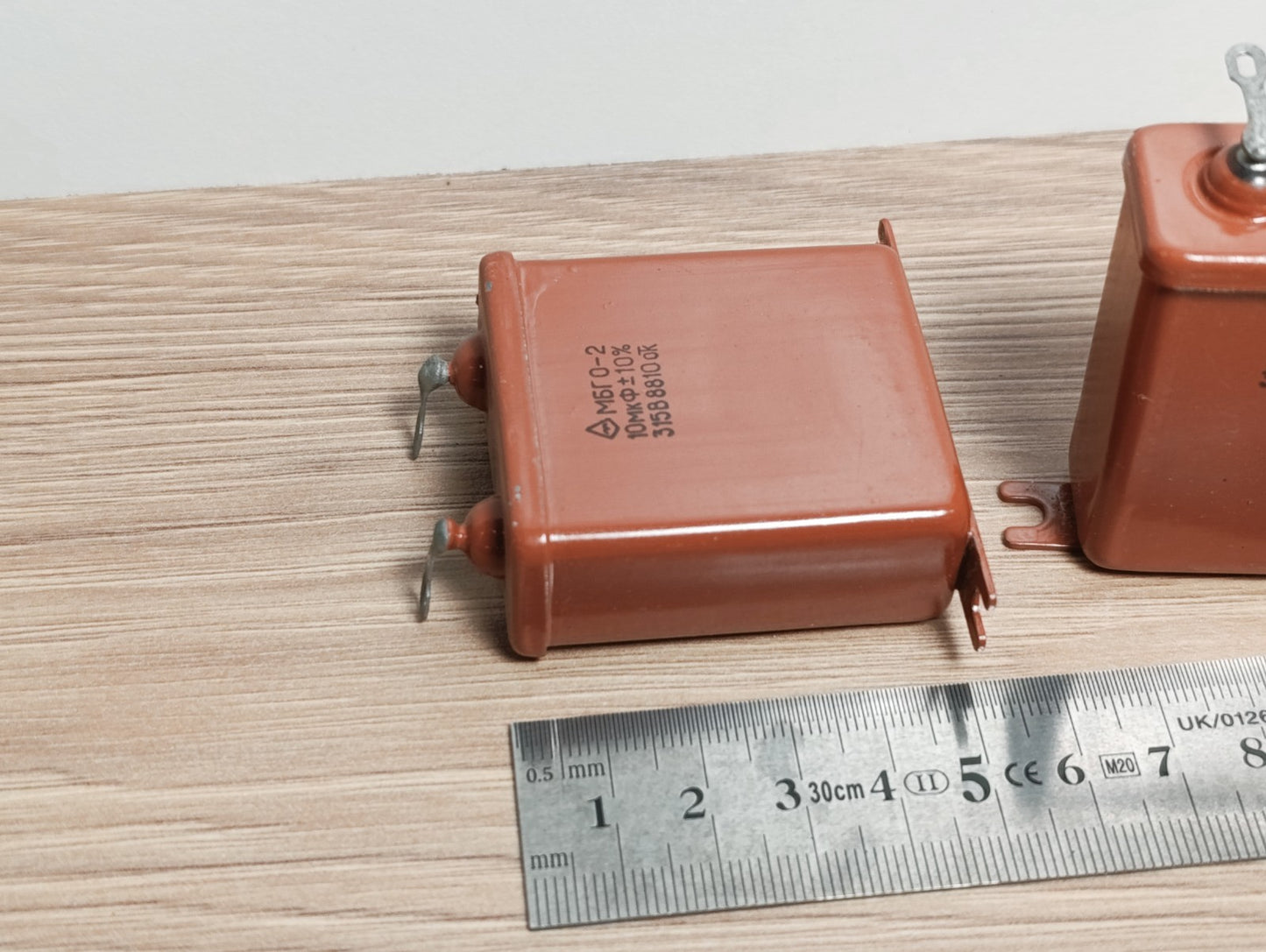 2Pcs. 10uF 315 V RUSSIAN PAPER IN OIL PIO AUDIO CAPACITORS MBGO-2 МБГO-2 NEW