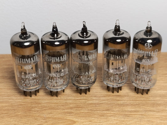 5PCS. LOT BRIMAR EB91 6AL5 NEW OLD STOCK VALVE TUBE