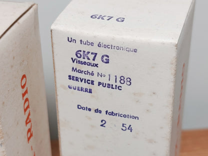1Pcs. 6K7G / 6K7 G vintage valve tube (similar KTW63 CV1941 6K7 ) NOS NIB