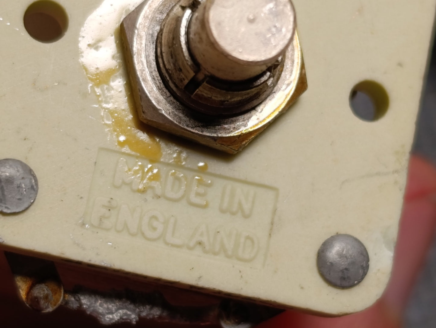 JB Made in England 50501a 150 pf ceramic silver plate variable capacitor  (Pull)