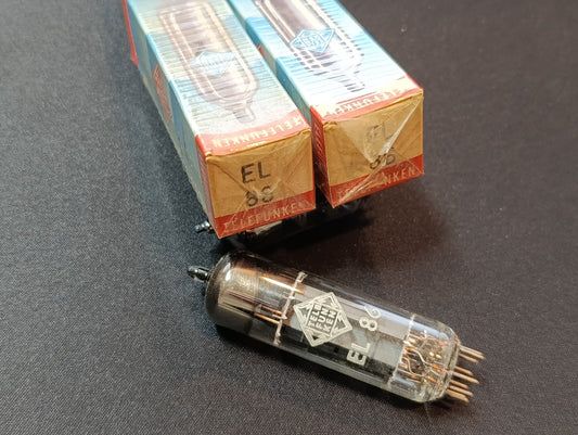 PAIR Vintage Telefunken EL86 EL 86 6CW5 Vacuum Amp Pentode NOS (2Pcs.)
