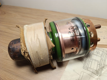 GU-39B ГУ-39Б SOVIET Generator Transmitting TRIODE TUBE NOS never used tube