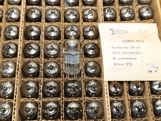 100pcs. 6N1P / 6H1П  Double triode Radio tube NEW NOS 1986 date